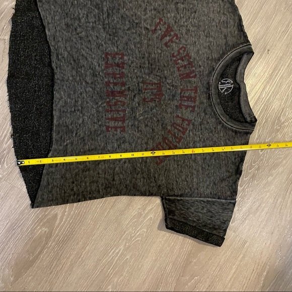 Recycled Karma Short Sleeve Washed Out Shirt. Gray. Medium. Casual, Chic, Comfy - Picture 11 of 11